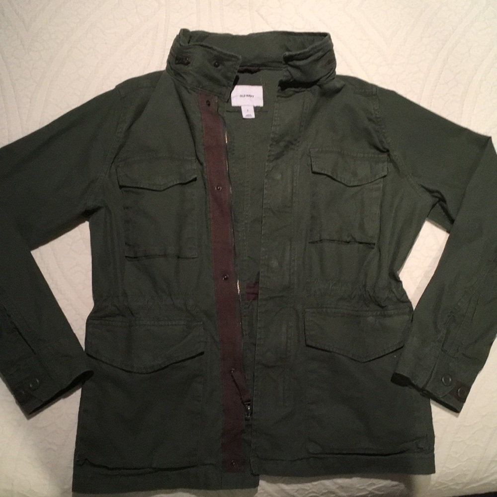 Old Navy men’s military style jacket SM green